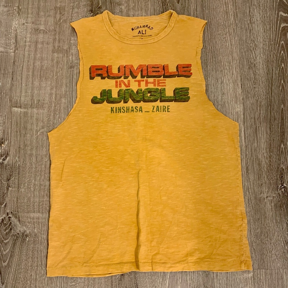 ALI RUMBLE IN THE JUNGLE CUTOFF TEE